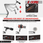 Suport Microfon Boom Arm 5Core – Braț Reglabil pentru Birou, Negru