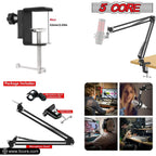 Suport Microfon Boom Arm 5Core – Braț Reglabil pentru Birou, Negru