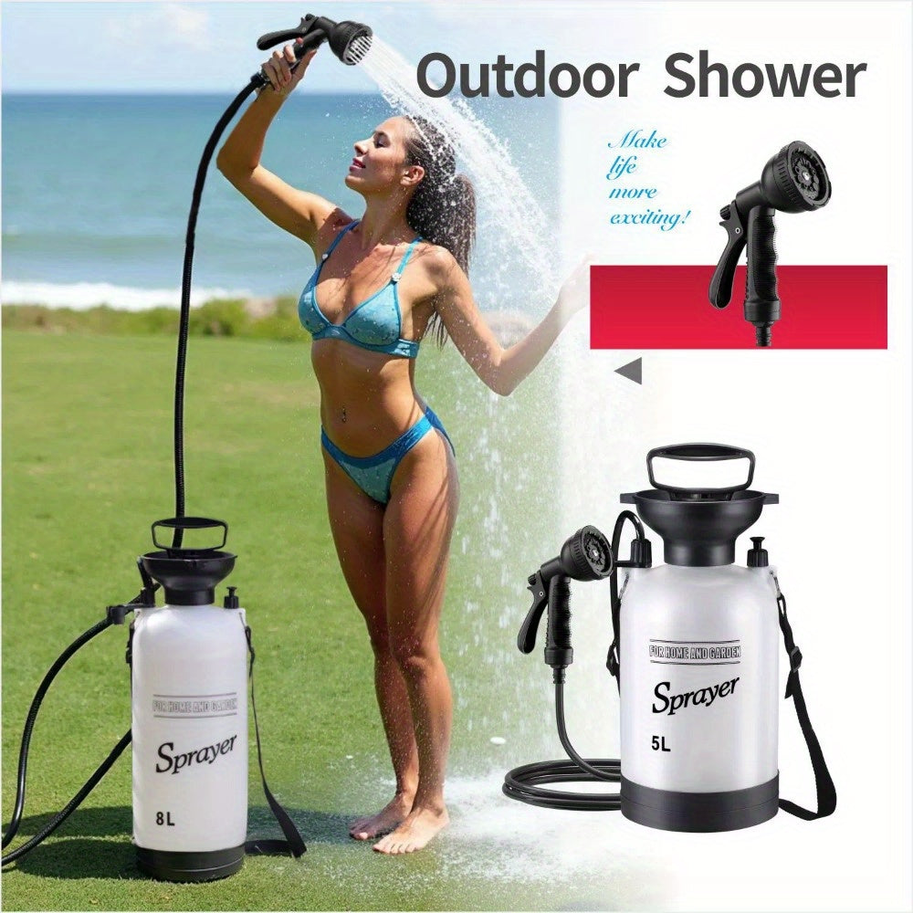 Portable Outdoor Camping Shower Manual Rinse Kit