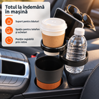 Suport auto pentru pahar și obiecte mici, cu prindere pe ușă