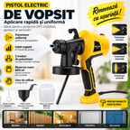 Pistol Electric de Vopsit – Spray Gun Profesional pentru Vopsire Rapidă