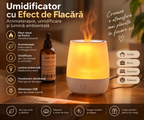 Volcanic Flame Effect Humidifier – Essential Oil Diffuser and USB Night Light