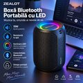 Waterproof Portable Bluetooth Speaker with LED – 15W, Powerful Bass