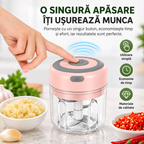 Tocător Electric de Usturoi – Mini Aparat USB Portabil pentru Bucătărie