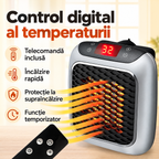Aerotermă ceramică de perete, 800 W, cu control digital