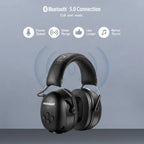 Bluetooth 5.0 Protective Earmuffs – Noise Reduction, Black