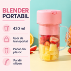 Blender portabil pentru smoothie-uri, 70 W – roz sau verde