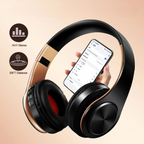 Gold Wireless Bluetooth Headphones – Premium Sound, Elegant Design