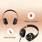 Gold Wireless Bluetooth Headphones – Premium Sound, Elegant Design