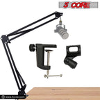 Suport Microfon Boom Arm 5Core – Braț Reglabil pentru Birou, Negru
