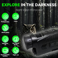 10X Digital Zoom Infrared Monocular with LED Light