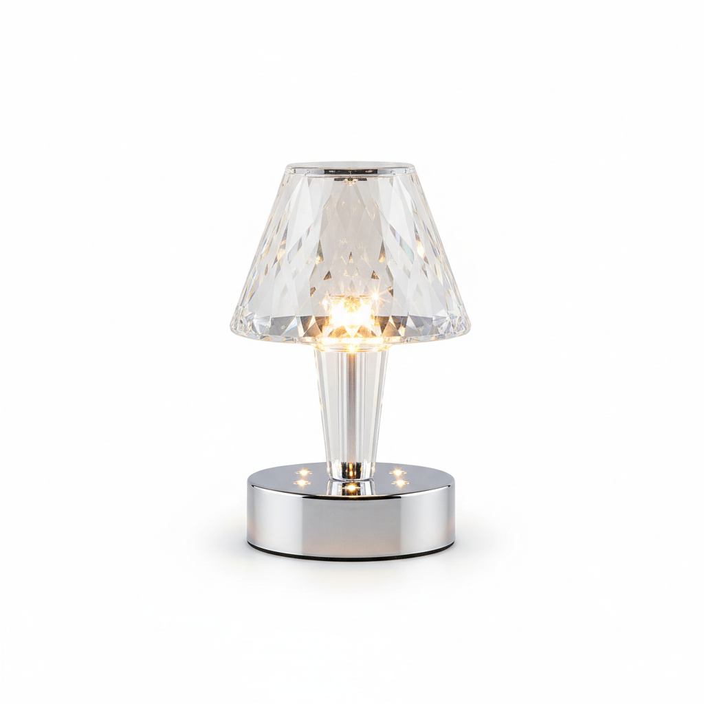 Lampă Cristal – Fundal Alb